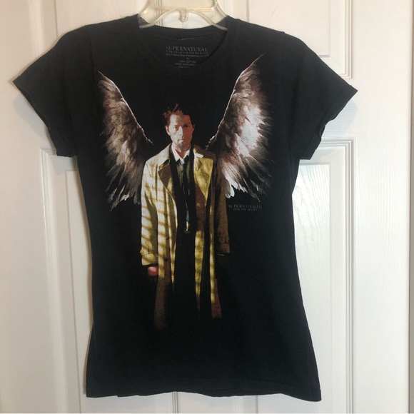 Supernatural Black T-Shirt    Women’s Size XL Juniors - Picture 4 of 5